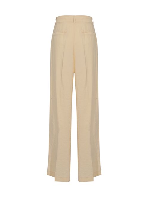 Pantalone palazzo con pince aperta in misto cotone Alpha studio | AD-6596Q2013